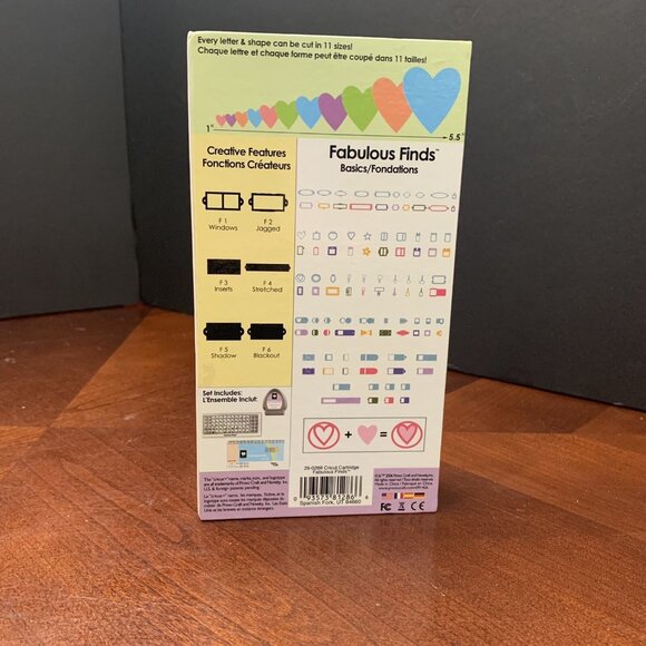 Cricut Shape Cartridge - Fabulous Finds with Keypad Overlay & Manual - Picture 3 of 10